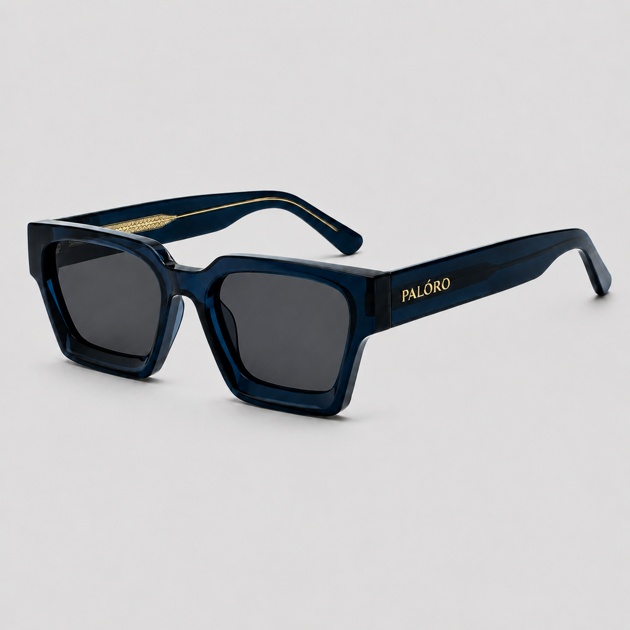 Palóro Milano zonnebril blauw zijaanzicht - stijlvol comfort