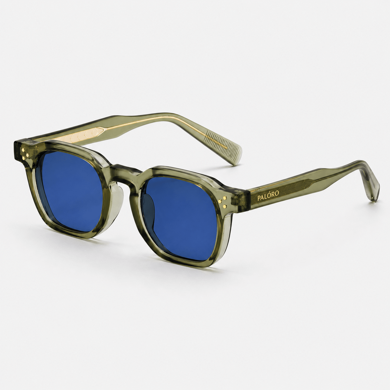 Palóro Ravello Blue zonnebril — tijdloze blauwe zonnebril heren dames